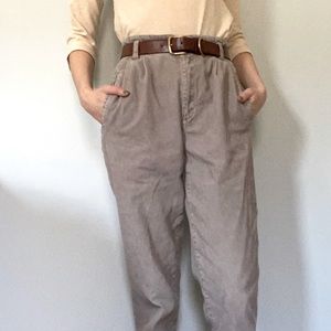 Vintage High Waisted LL Bean Corduroy Mom Pants